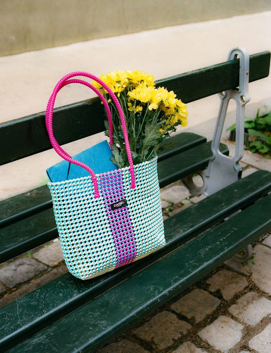 Scoubidou - Sac bleu et violet - Image numéro 3