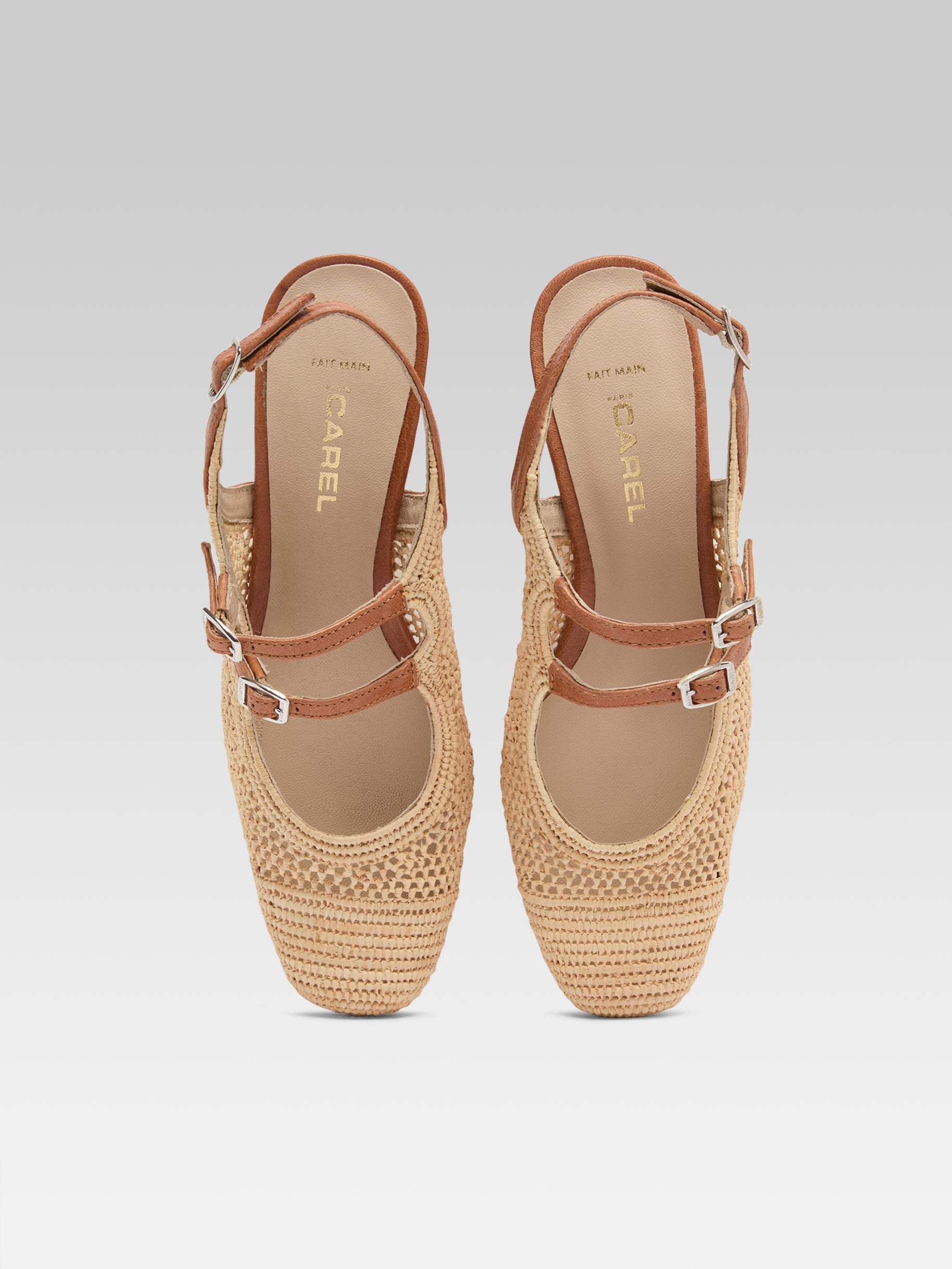 Thalma - Babies slingback raphia naturel - Image numéro 8
