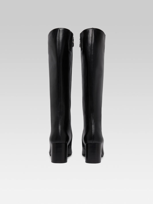 Sunrise - Bottes cuir noir et verni noir - Image numéro 4