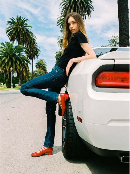 Kina - Red patent leather Mary Jane pumps - Image number 3