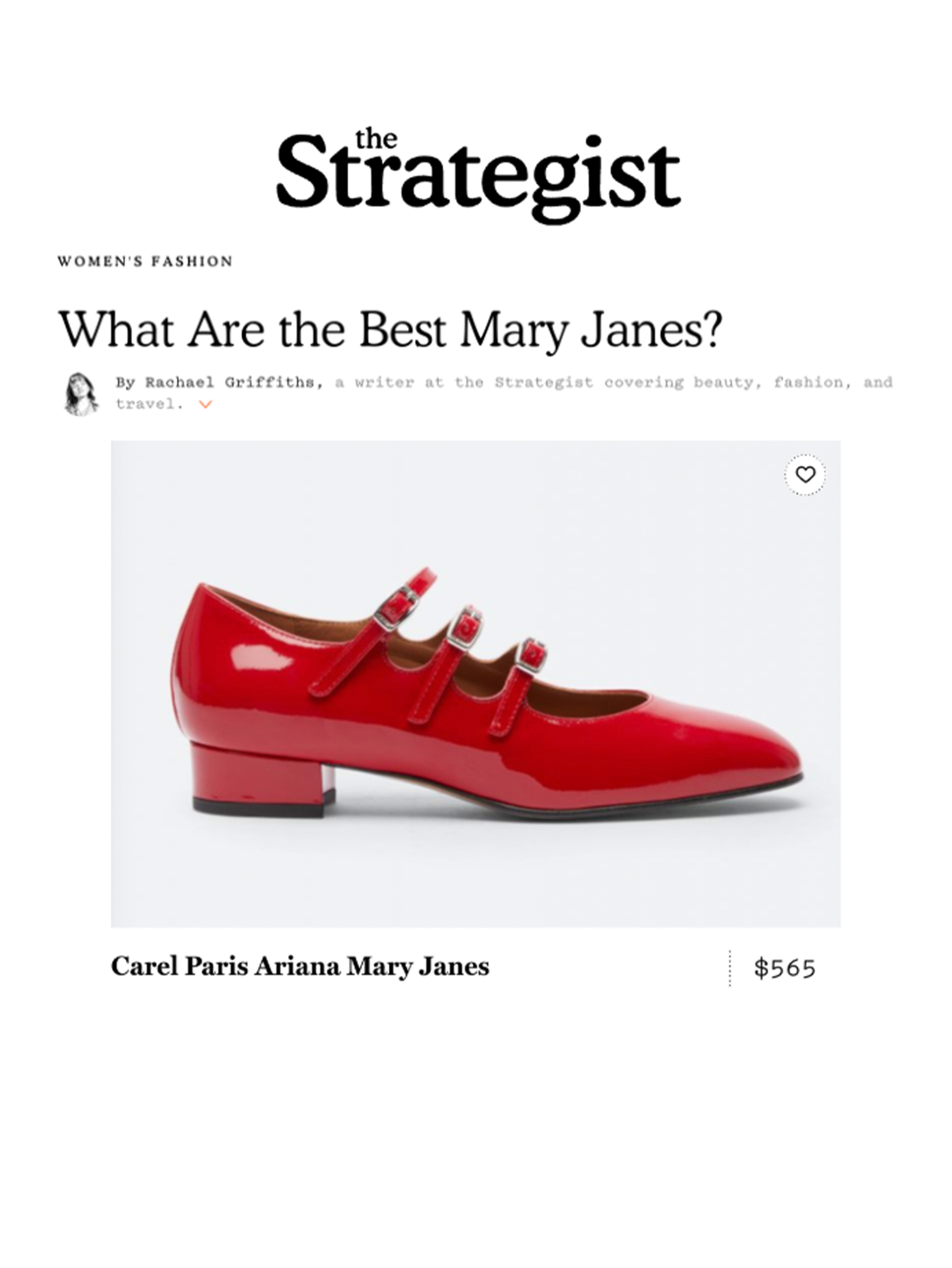 Ariana - Red patent leather Mary Jane ballet flats | Carel Paris