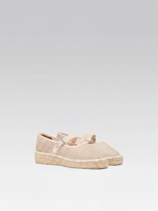 Lagoa - Ivory mesh Mary Jane espadrilles - Image number 2