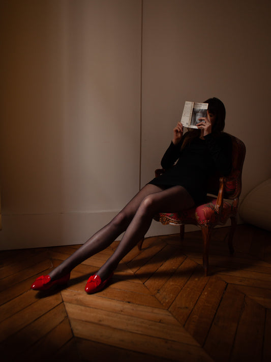 Marquis - Red patent leather bow ballet flats - Image number 8