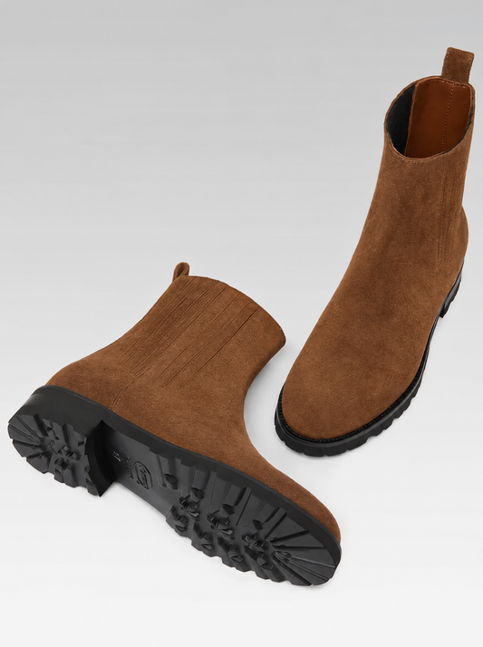 Chouchou - Brandy suede ankle boots - Image number 4