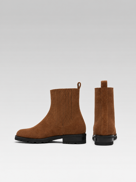 Chouchou - Brandy suede ankle boots - Image number 5