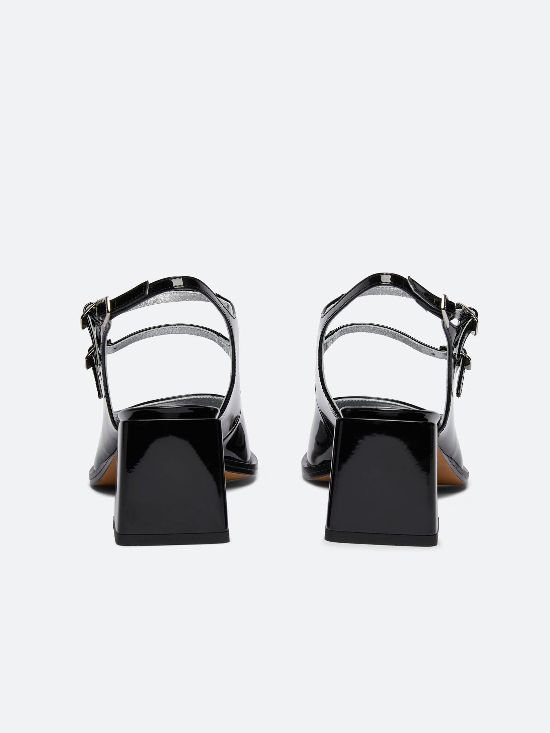 Bercy - Black patent leather sandals - Image number 3
