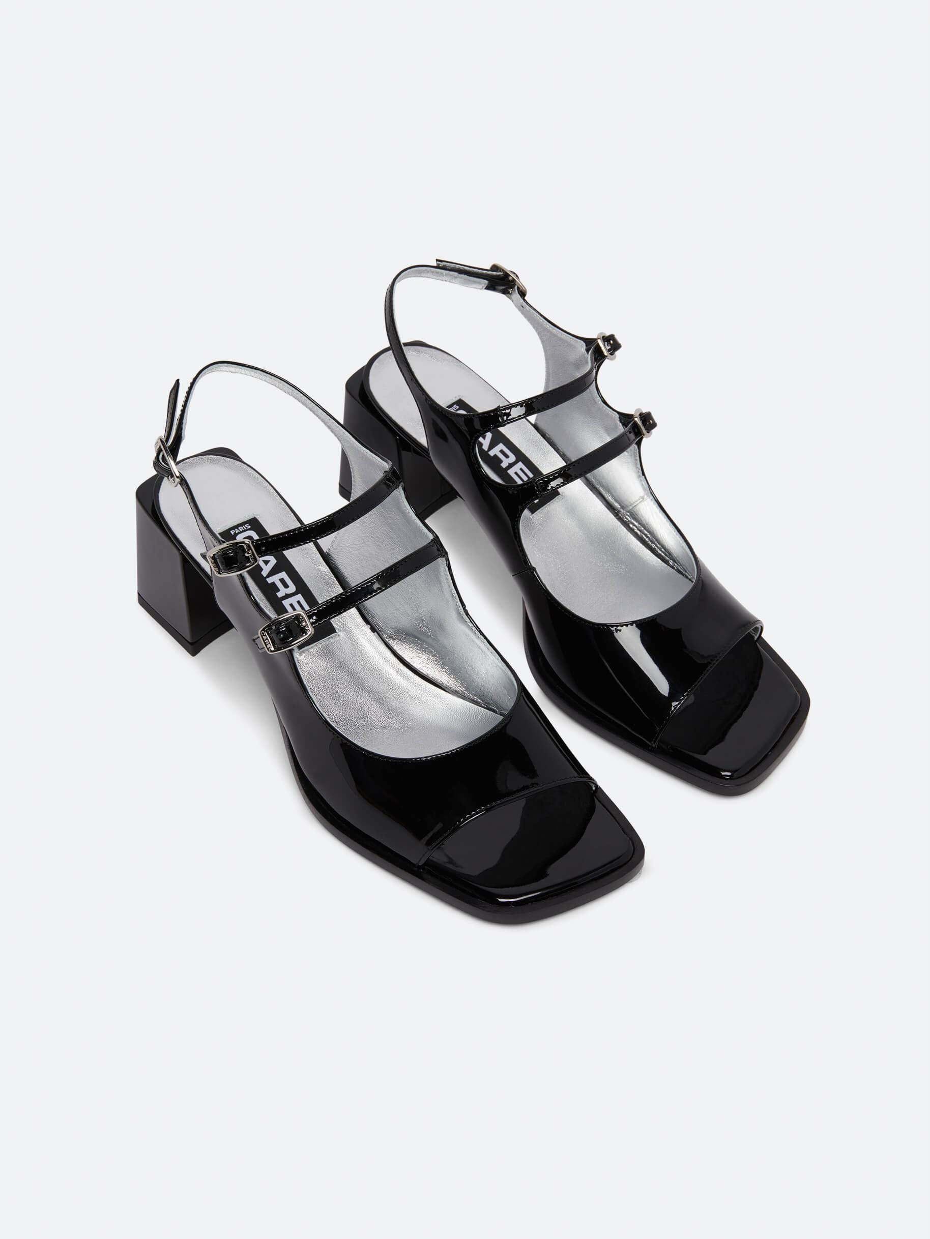 Bercy - Black patent leather sandals - Image number 4