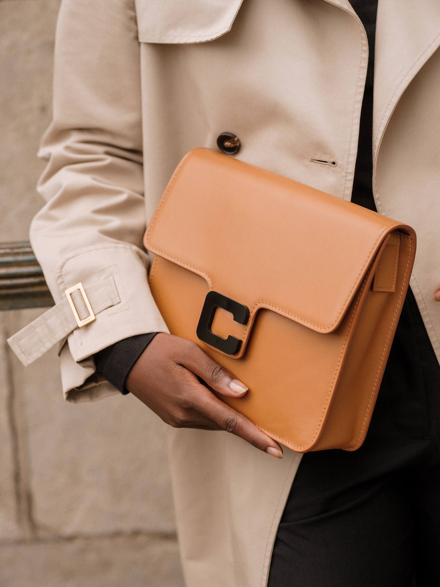 Sorbonne - Camel leather bag