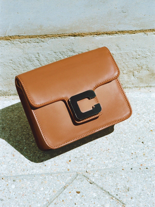 Mini Sorbonne - Camel leather bag - Image number 3