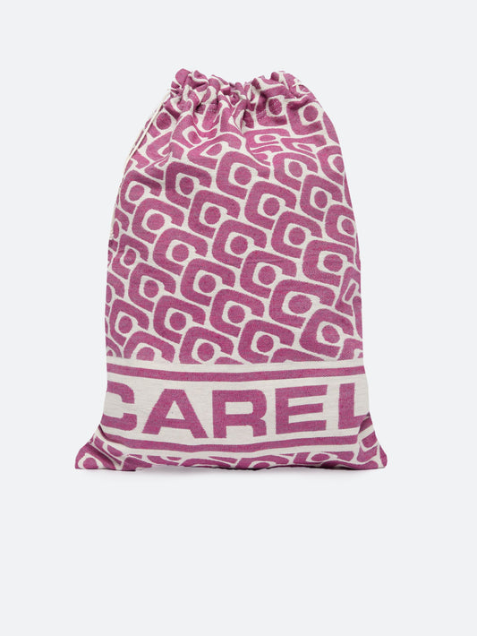 Pochon - Pochon violet tissage jacquard