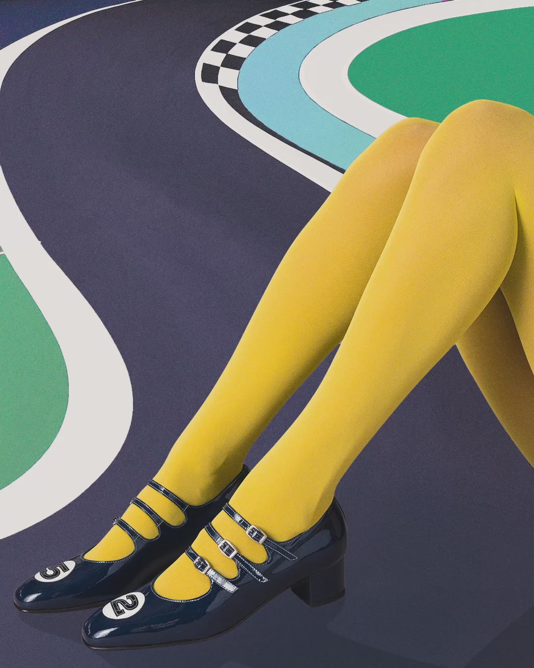 Kina 52 - Blue patent leather Mary Janes pumps - Image number 7