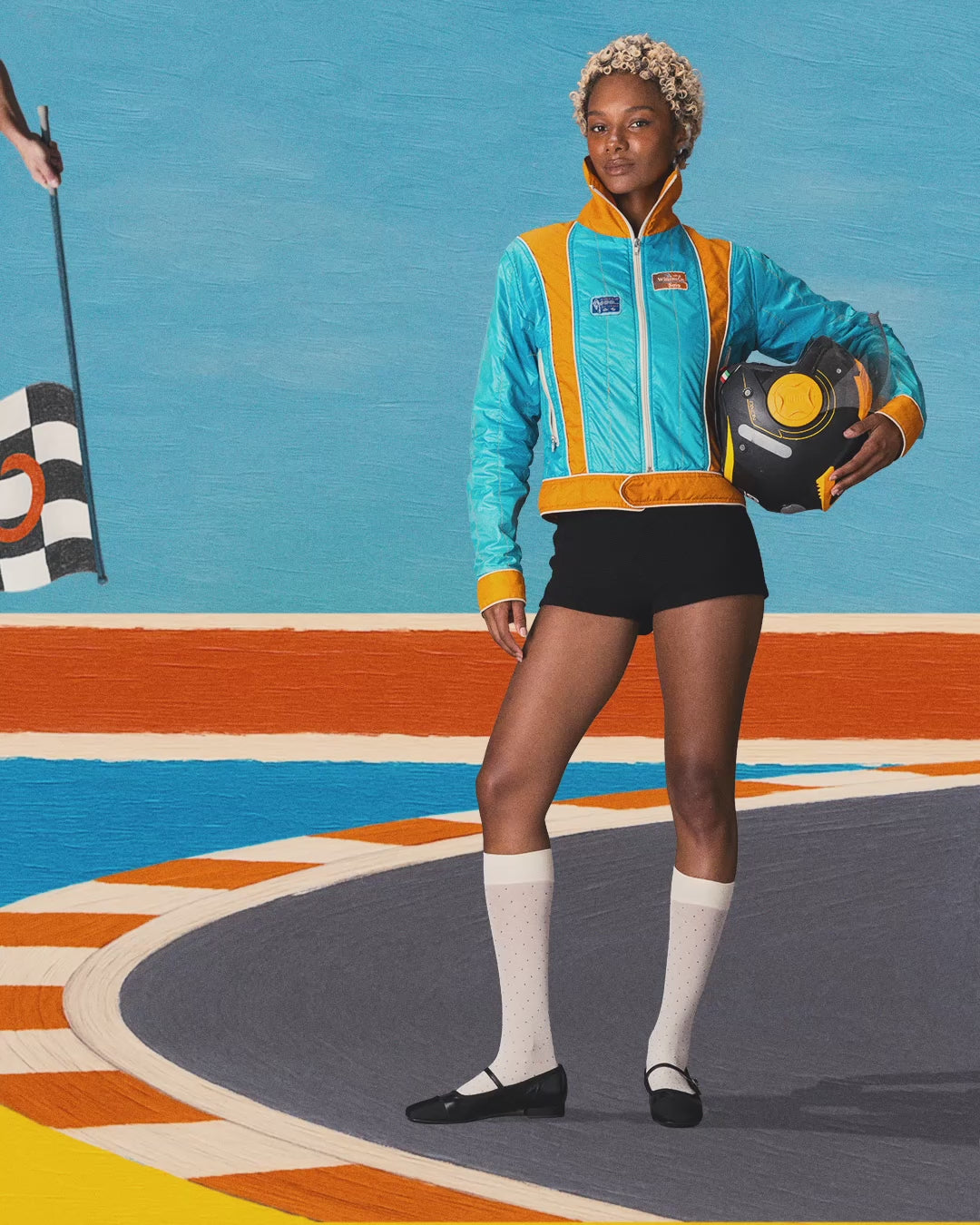 Gisele - Black leather and grosgrain Mary Janes ballet flats - Image number 3