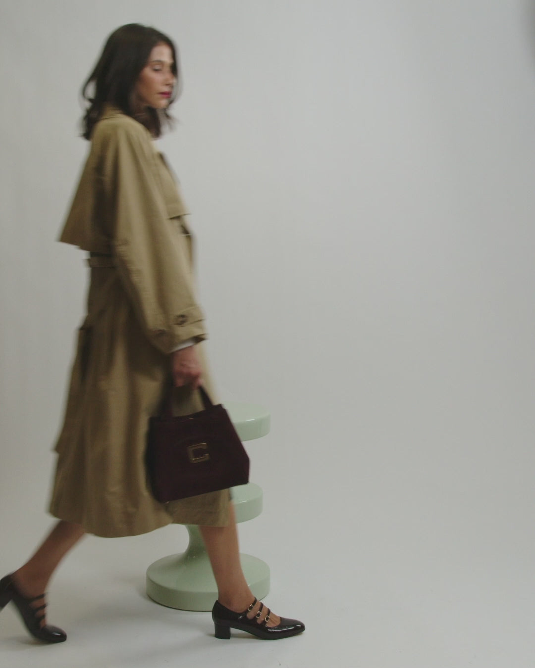 Kina - Escarpins babies cuir verni noir - Image numéro 10