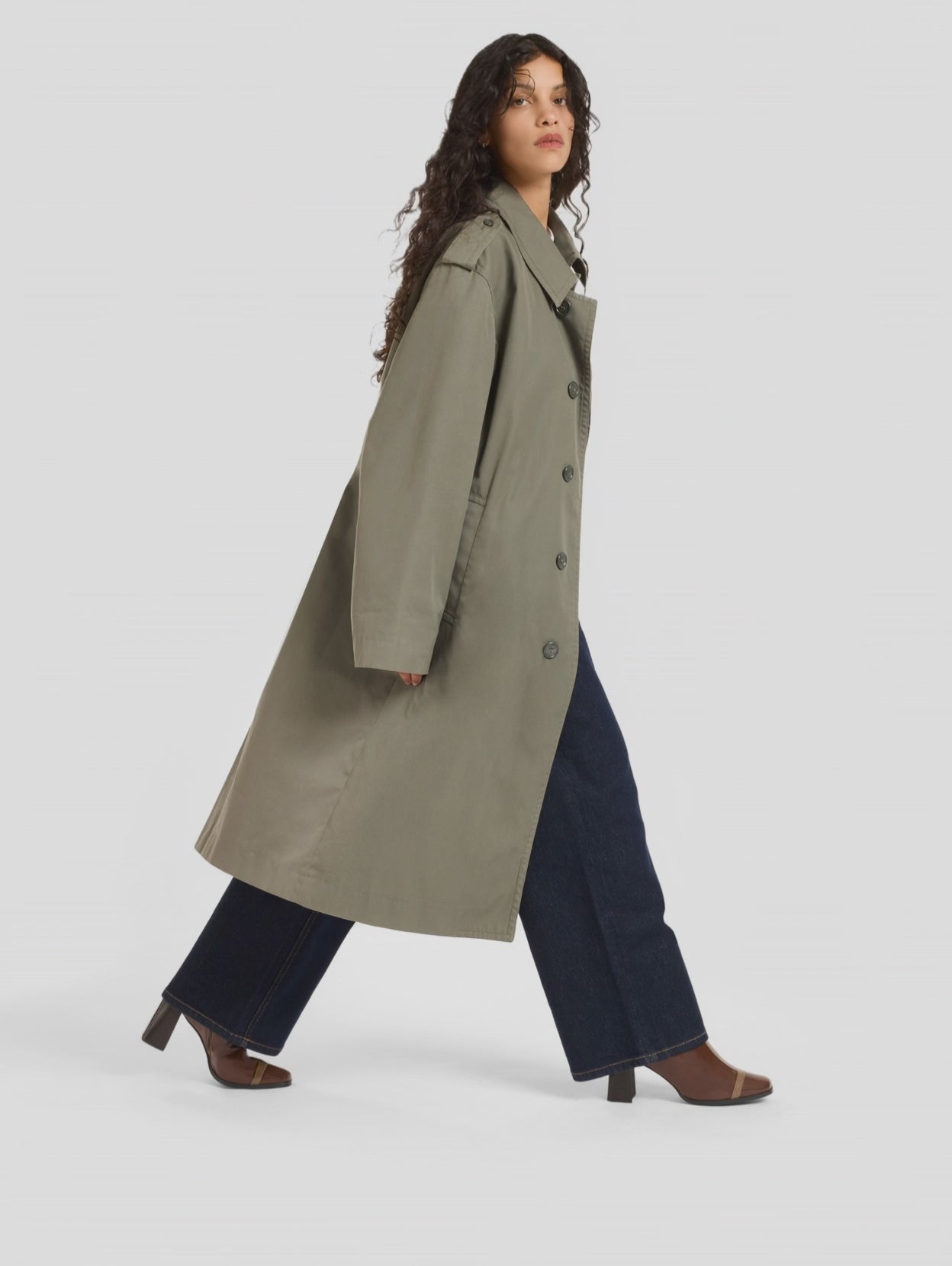 Catherine - Brown and beige naplack patent leather ankle boots - Image number 3