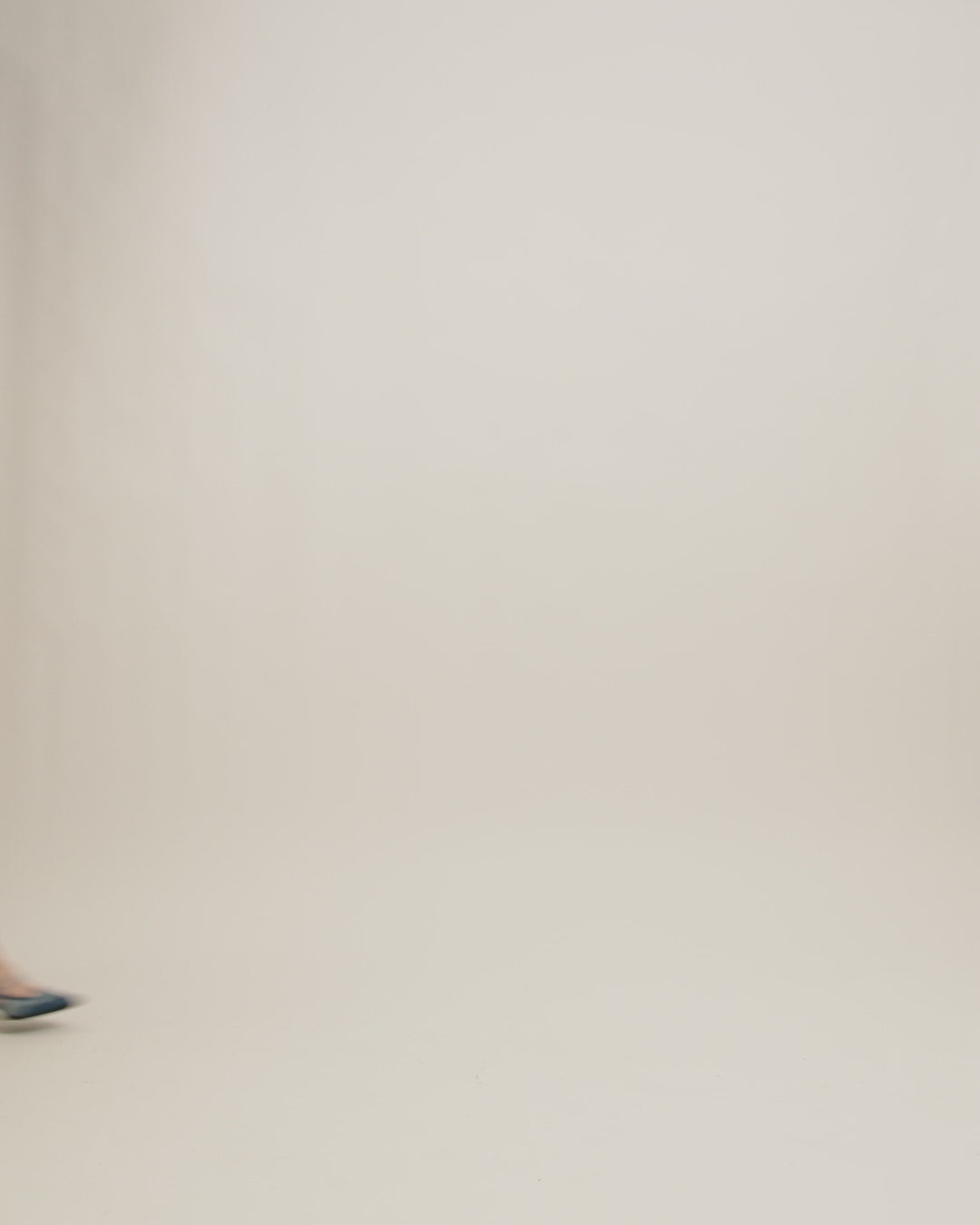 Cecile - Escarpins slingback tissu bi-jeans bleu - Image numéro 3