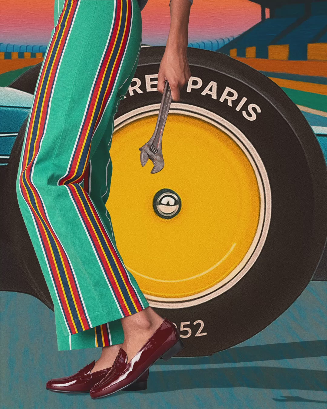 2100 - Burgundy patent leather loafers - Image number 3