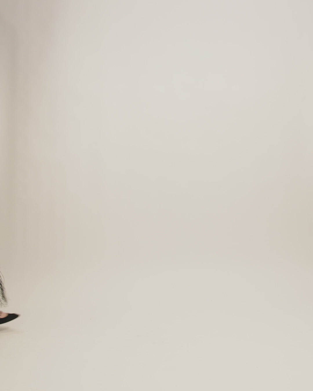 Kina - Black mesh and leather Mary Jane pumps - Image number 3
